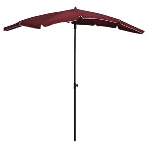 vidaXL Vrtni suncobran sa stupom 200 x 130 cm bordo