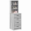 vidaXL Highboard Sivi hrast sonoma 40 x 41 x 135 cm Konstruirano drvo