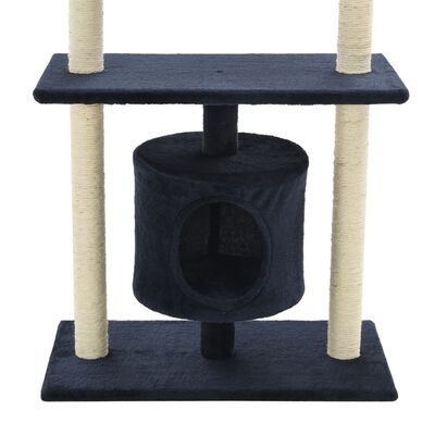 vidaXL Penjalica za mačke sa stupovima za grebanje 95 cm tamnoplava