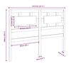 vidaXL Uzglavlje za krevet sivo 145,5 x 4 x 100 cm od masivne borovine