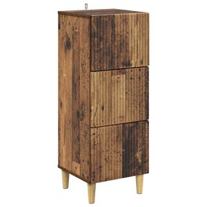 vidaXL Ormar s ladicama Staro drvo 33 x 34,5 x 90 cm Konstruirano drvo