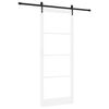 vidaXL Klizna vrata 93 x 232 cm Masivna borovina i staklo
