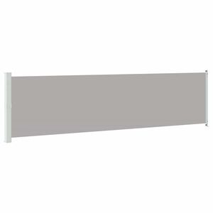 vidaXL Uvlačiva bočna tenda za terasu 614 x 160 cm siva