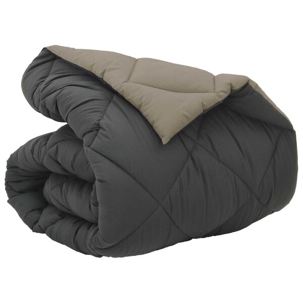vidaXL Zimska pokrivača Svijetlo siva i antracit 220 x 140 cm