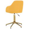 vidaXL Okretne blagovaonske stolice 2 kom žute bar&scaron;unaste