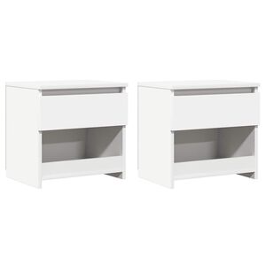 vidaXL Noćni ormarići 2 kom bijeli 40 x 30 x 39 cm konstruirano drvo