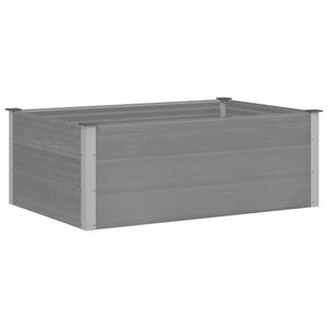 vidaXL Vrtna Posuda za Sadnju WPC 150x100x54 cm Siva