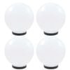 vidaXL LED kuglaste svjetiljke 4 kom 25 cm PMMA