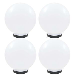 vidaXL LED kuglaste svjetiljke 4 kom 25 cm PMMA