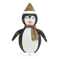 vidaXL Ukrasna božićna figura pingvina LED od luksuzne tkanine 60 cm