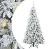vidaXL Umjetno božićno drvce s nogom s stalakom Bijelo 180 cm PE i PVC