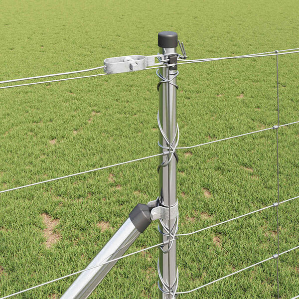 vidaXL Stup za ogradu Galvanizirano 25 x 1 m Čelik