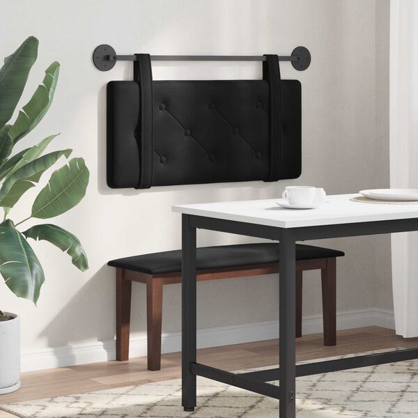 vidaXL Držeće uzglavlje Zidne Crna 90 x 55 x 5 cm Bar&scaron;un