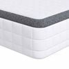 vidaXL Madrac Bijela i siva 90 x 200 cm Bonell opruga