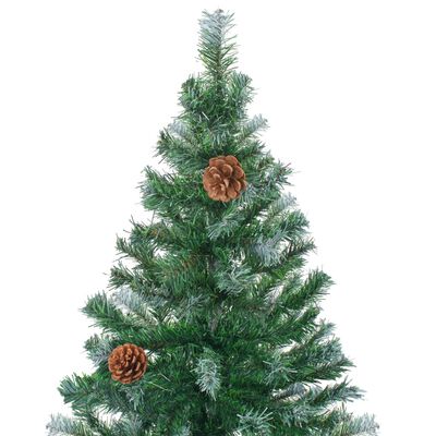 vidaXL Umjetno božićno drvce sa šiškama 180 cm
