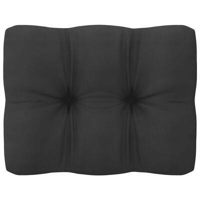 vidaXL Kutna vrtna sofa s antracit jastucima od masivne borovine
