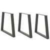 vidaXL Noge za blagovaonski stol V-oblika 3 kom antracit 70 x (72-73,3) cm čelik