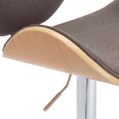 vidaXL Barski stolac od tkanine smeđe-sivi