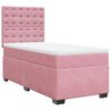 vidaXL Box spring krevet s madracem ružičasti 90x190 cm bar&scaron;unasti