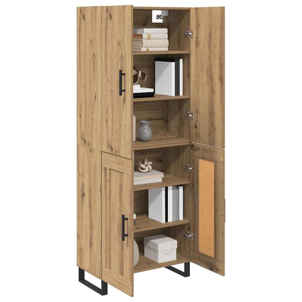 vidaXL Highboard 2 pcs Umjetnički hrast 69,5 x 34 x 180 cm