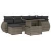 vidaXL 7-dijelni set vrtnih sofa sivi od poliratana