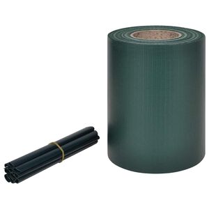 vidaXL Vrtni zaslon PVC 70 x 0,19 m zelena