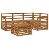 vidaXL Set vanjskih sofa 5 pcs Prirodna Čvrsto drvo akacije