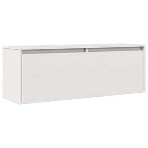 vidaXL Zidni ormarić bijeli 100 x 30 x 35 cm od masivne borovine