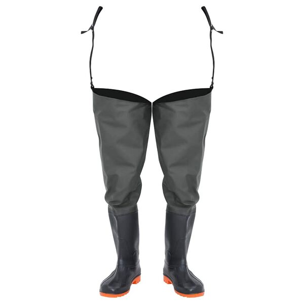 vidaXL Duboke čizme za vodu tamnozelene veličina 46