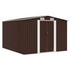 vidaXL Vrtno spremi&scaron;te 257 x 298 x 178 cm metalno smeđe