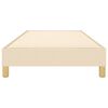 vidaXL Okvir za krevet s oprugom Krem 80x200cm Tkanina
