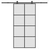 vidaXL Klizna vrata s priborom 102,5x205 cm od stakla ESG i aluminija