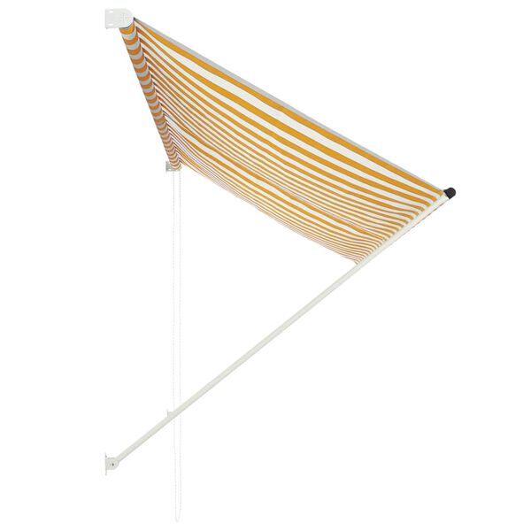 vidaXL Tenda na uvlačenje 250 x 150 cm žuto-bijela