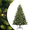 vidaXL Umjetno rasklopivo božićno drvce 150 LED-a Zelena 150 cm