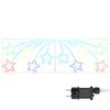 vidaXL Božićna Zvijezda 432 LED lampica &Scaron;areni 182 x 58 cm PVC