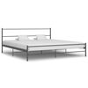 vidaXL Okvir za krevet sivi metalni 200 x 200 cm