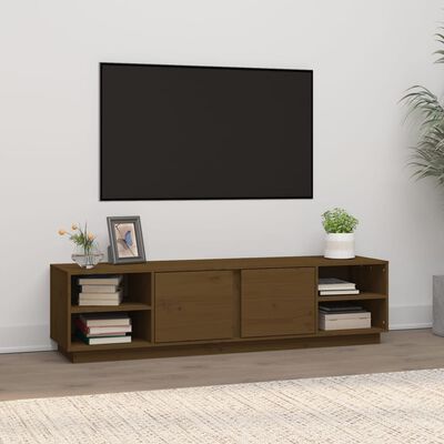 vidaXL TV ormarić smeđa boja meda 156 x 40 x 40 cm od masivne borovine