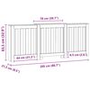 vidaXL Pokrov za radijator boja artisian hrast 205x21,5x83,5 cm drveni