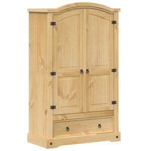 vidaXL Ormar "Corona" 101x52x170 cm Masivno drvo Bor