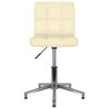3087648 vidaXL Swivel Dining Chairs 6 pcs Cream Faux Leather (334409&times;3)