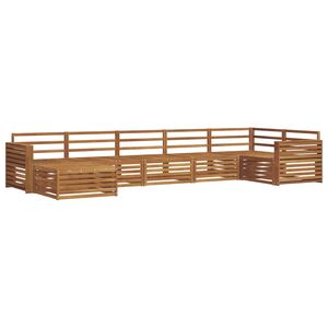vidaXL Set vanjskih sofa 7 pcs Prirodna