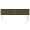 vidaXL Uzglavlja tamnosmeđa 200x5x78/88 cm od tkanine
