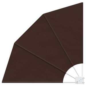 vidaXL Zaslon za privatnost na balkonu 140 x 140 cm Poliester Smeđa