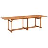 vidaXL Vrtni blagovaonski stol 280 x 90 x 75 cm masivno bagremovo drvo