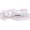 vidaXL Set vanjskih sofa s jastukom 7 pcs Prirodna i krem