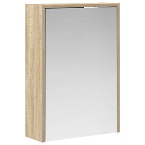vidaXL Kupaonski ormar s ogledalom Sonoma hrast 43 x 16 x 62.5 cm