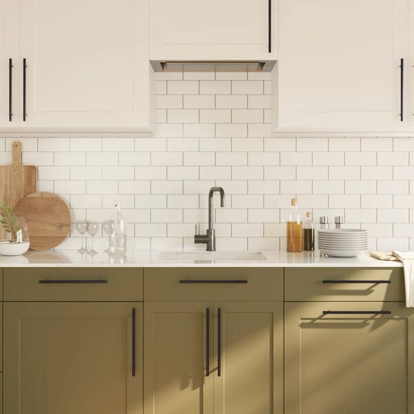 vidaXL Ručke za ormarić 20 kom crne 224 mm od nehrđajućeg čelika