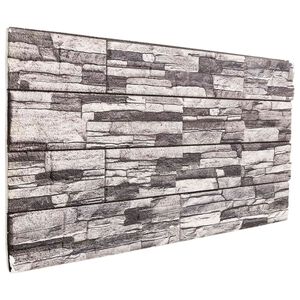 vidaXL Zidne panele 10 kom. 100 x 50 cm Tamno siva i svijetlo siva