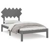 vidaXL Okvir za krevet sivi 100 x 200 cm od masivnog drva