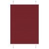 vidaXL Plisirana zavjesa Bordo crvena 100x100 cm &Scaron;irina tkanine 99,4 cm Poliester